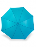 Paraplu lichtblauw met bedrukking
