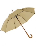 Paraplu de luxe beige met bedrukking