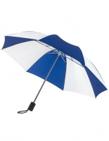 Paraplu opvouwbaar blauw wit met bedrukking