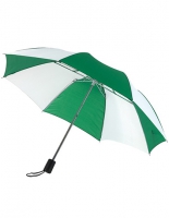 Paraplu opvouwbaar groen wit met bedrukking