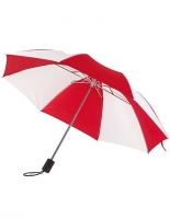 Paraplu opvouwbaar  rood wit met bedrukking