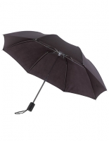 Paraplu opvouwbaar zwart met bedrukking