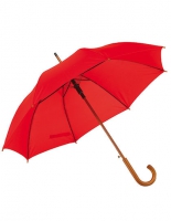 Paraplu de luxe rood met bedrukking