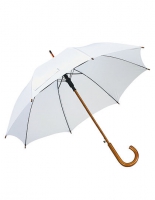 Paraplu de luxe wit met bedrukking